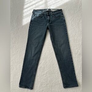 RAG & BONE Dre Slim Boyfriend Jeans Ziggy Wash Size 25 Low Rise Stretch